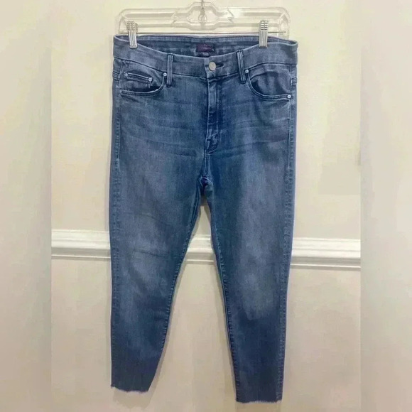Mother Denim - High Waisted Looker Ankle Fray Woman Jeans Size 29 - Picture 9 of 9